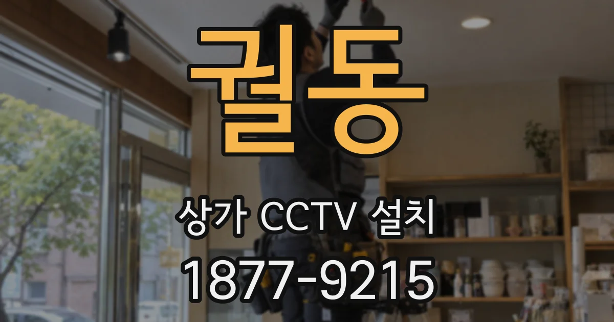 궐동 상가 CCTV 설치