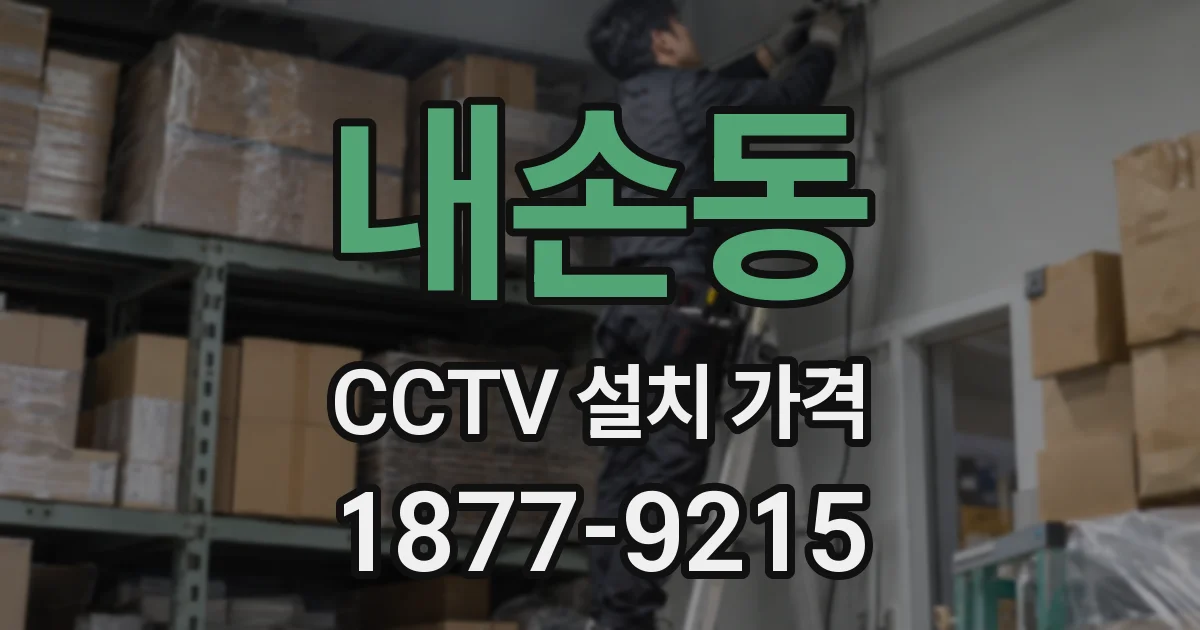 내손동 CCTV 설치 가격