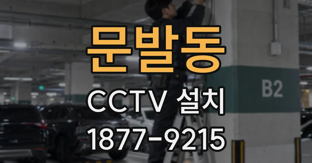 문발동 CCTV 설치