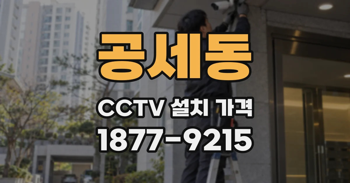 공세동 CCTV 설치 가격