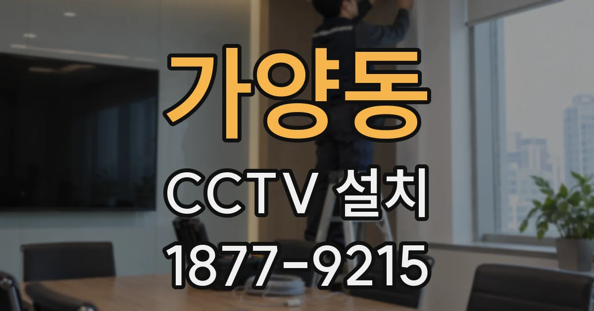 가양동 CCTV 설치