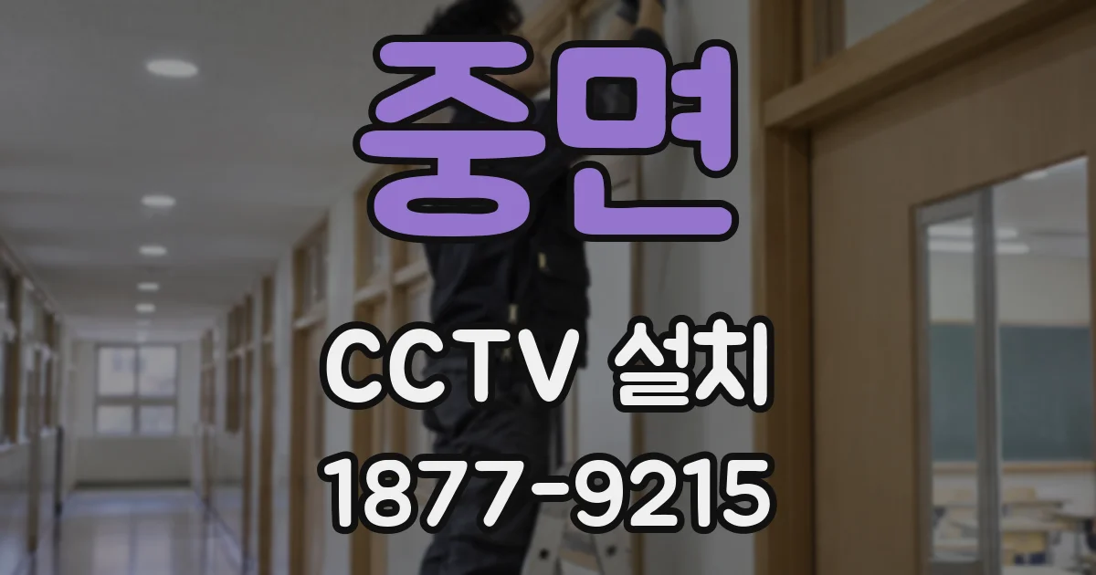 중면 CCTV 설치