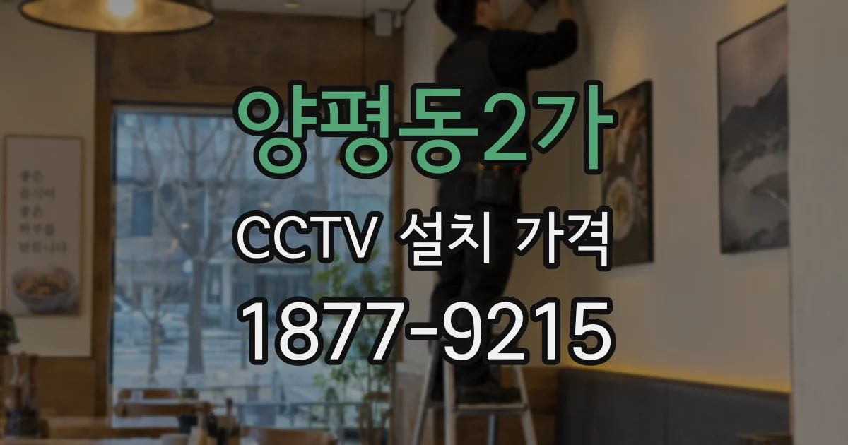 양평동2가 CCTV 설치 가격
