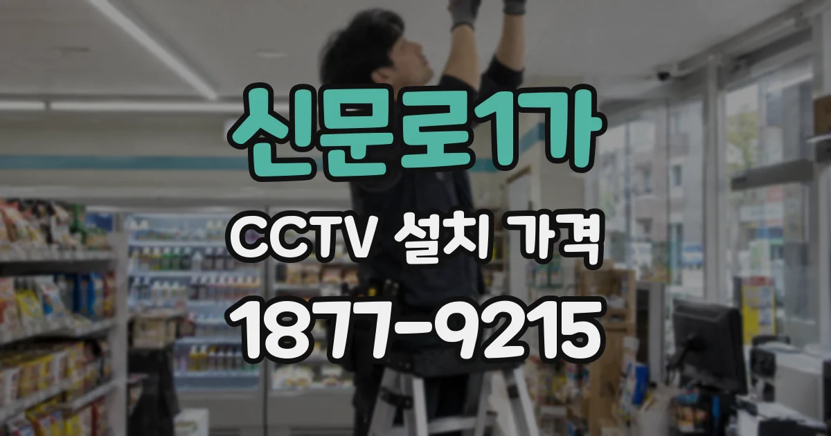 신문로1가 CCTV 설치 가격