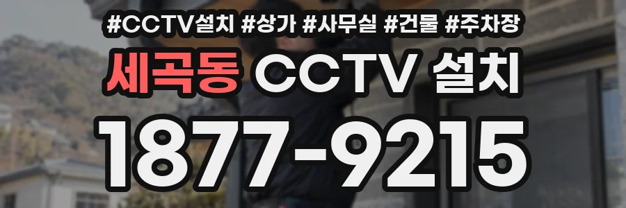 세곡동 CCTV 설치