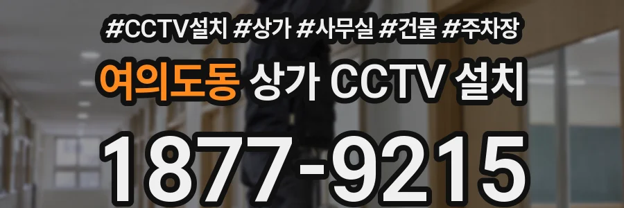 여의도동 상가 CCTV 설치