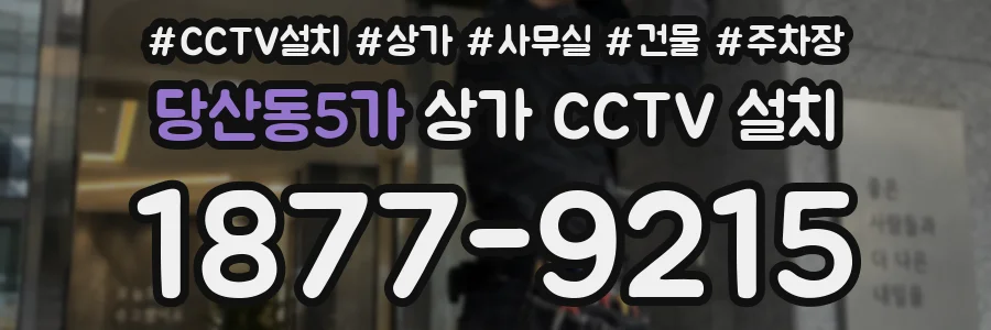 당산동5가 상가 CCTV 설치