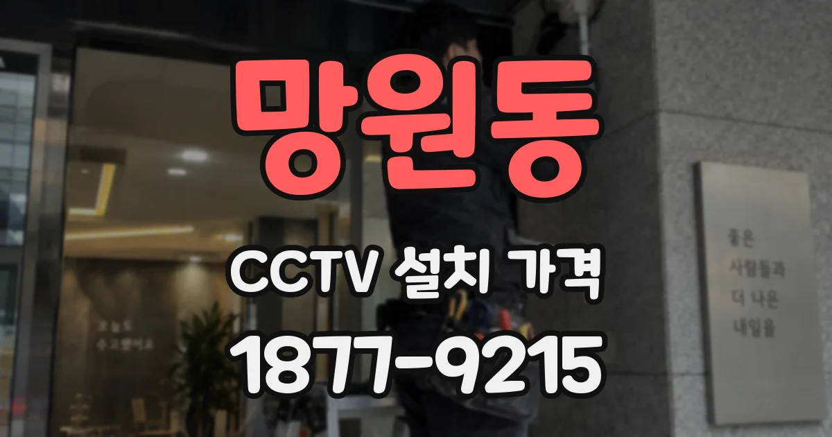 망원동 CCTV 설치 가격