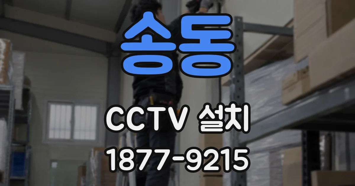 송동 CCTV 설치