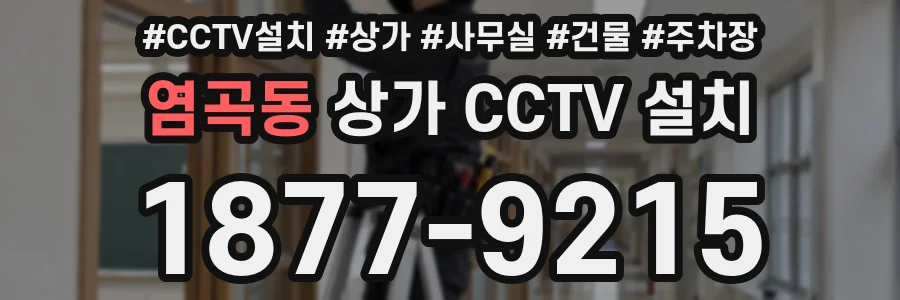 염곡동 상가 CCTV 설치