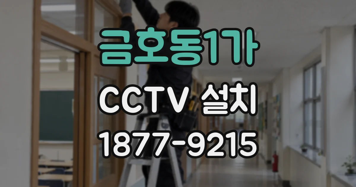 금호동1가 CCTV 설치