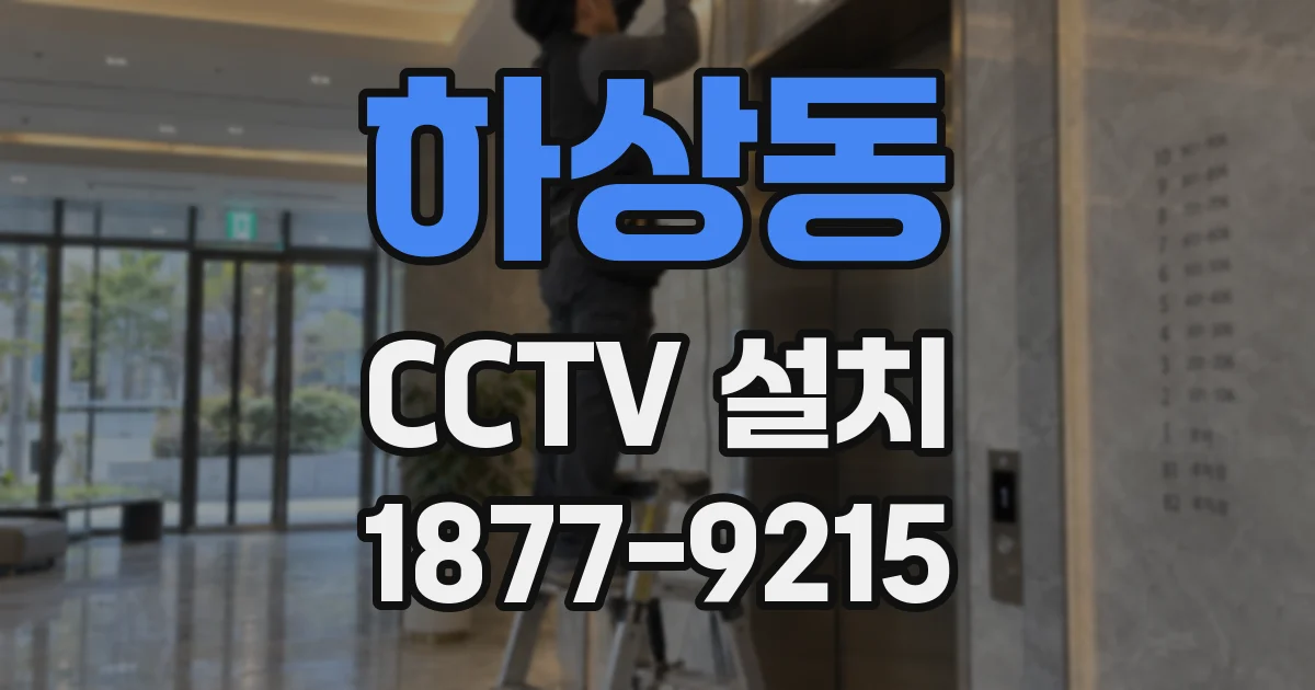 하상동 CCTV 설치