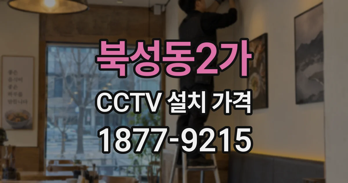 북성동2가 CCTV 설치 가격