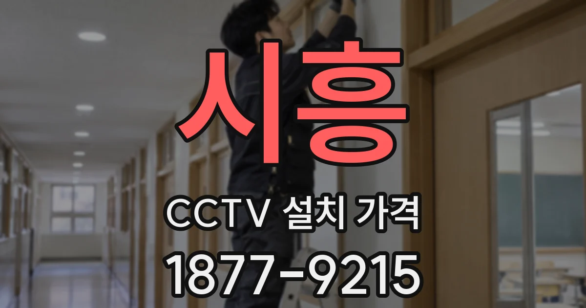 시흥 CCTV 설치 가격