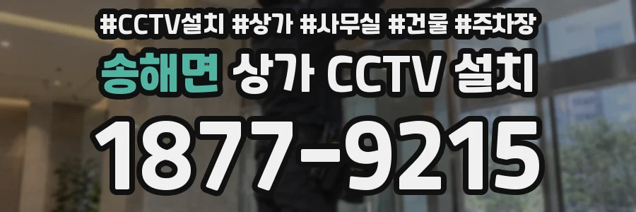 송해면 상가 CCTV 설치