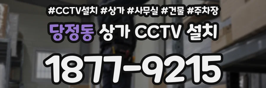 당정동 상가 CCTV 설치