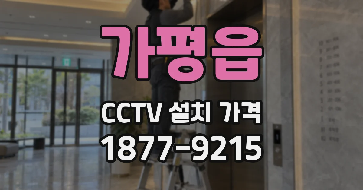 가평읍 CCTV 설치 가격