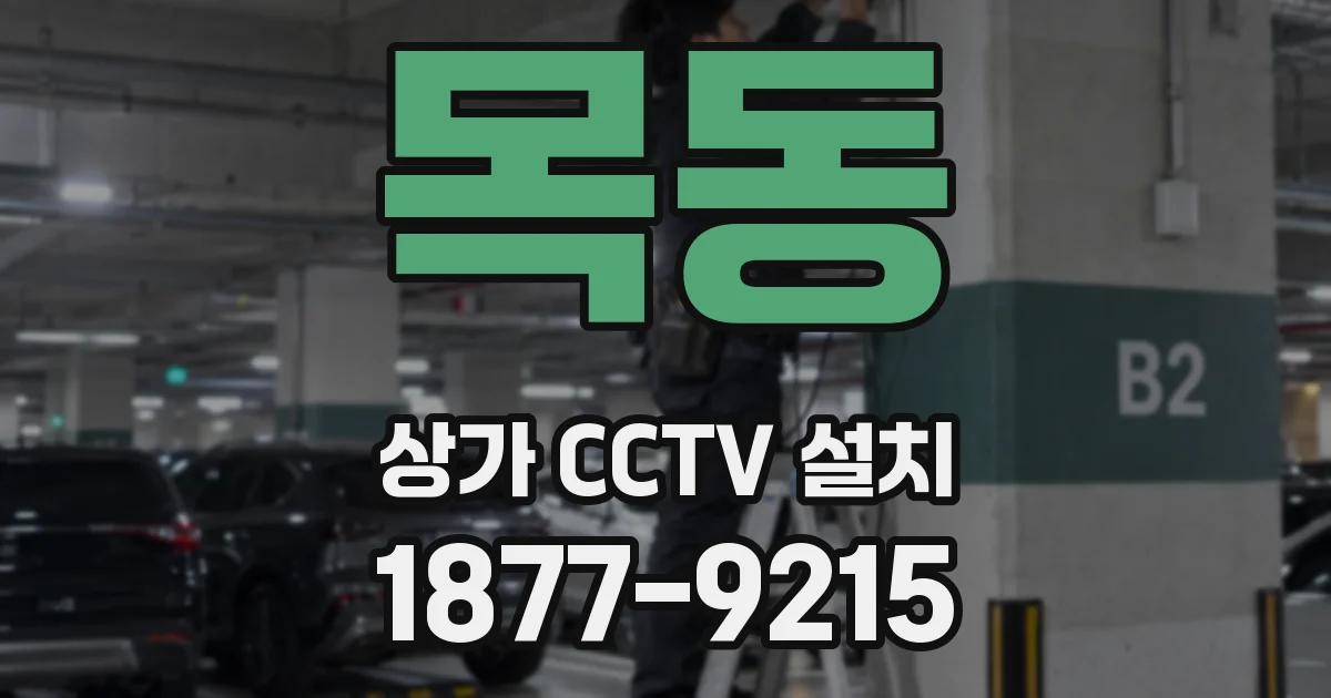 목동 상가 CCTV 설치