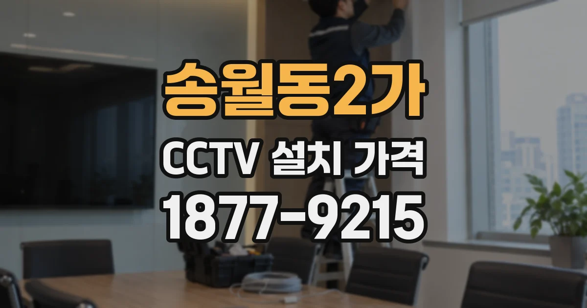 송월동2가 CCTV 설치 가격