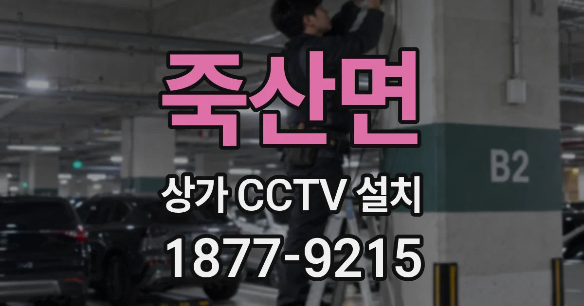 죽산면 상가 CCTV 설치