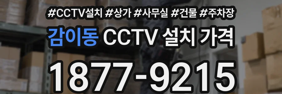 감이동 CCTV 설치 가격
