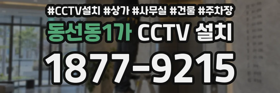 동선동1가 CCTV 설치