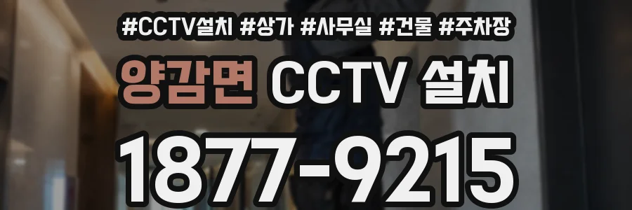 양감면 CCTV 설치