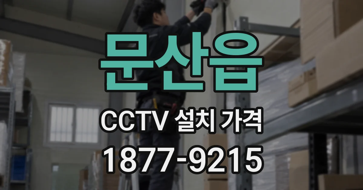 문산읍 CCTV 설치 가격