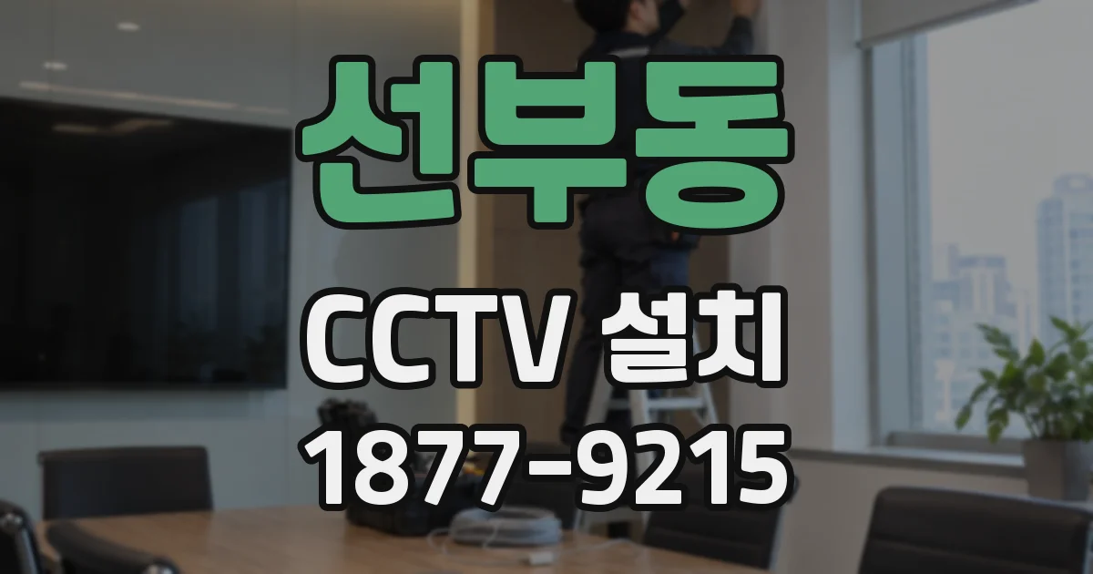 선부동 CCTV 설치