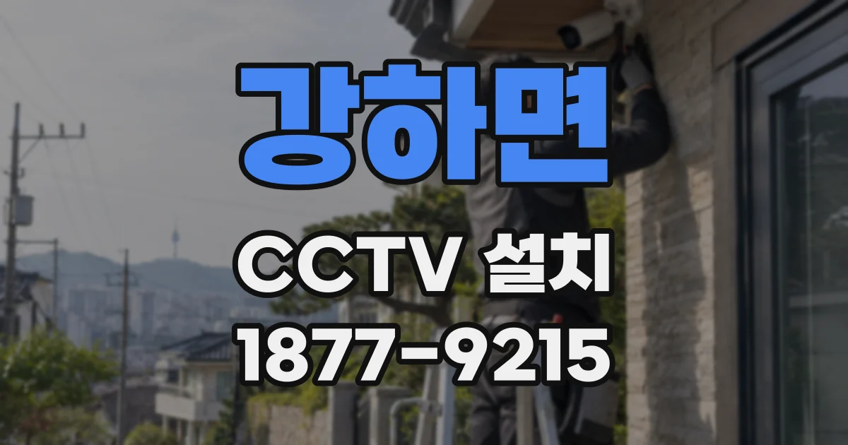 강하면 CCTV 설치