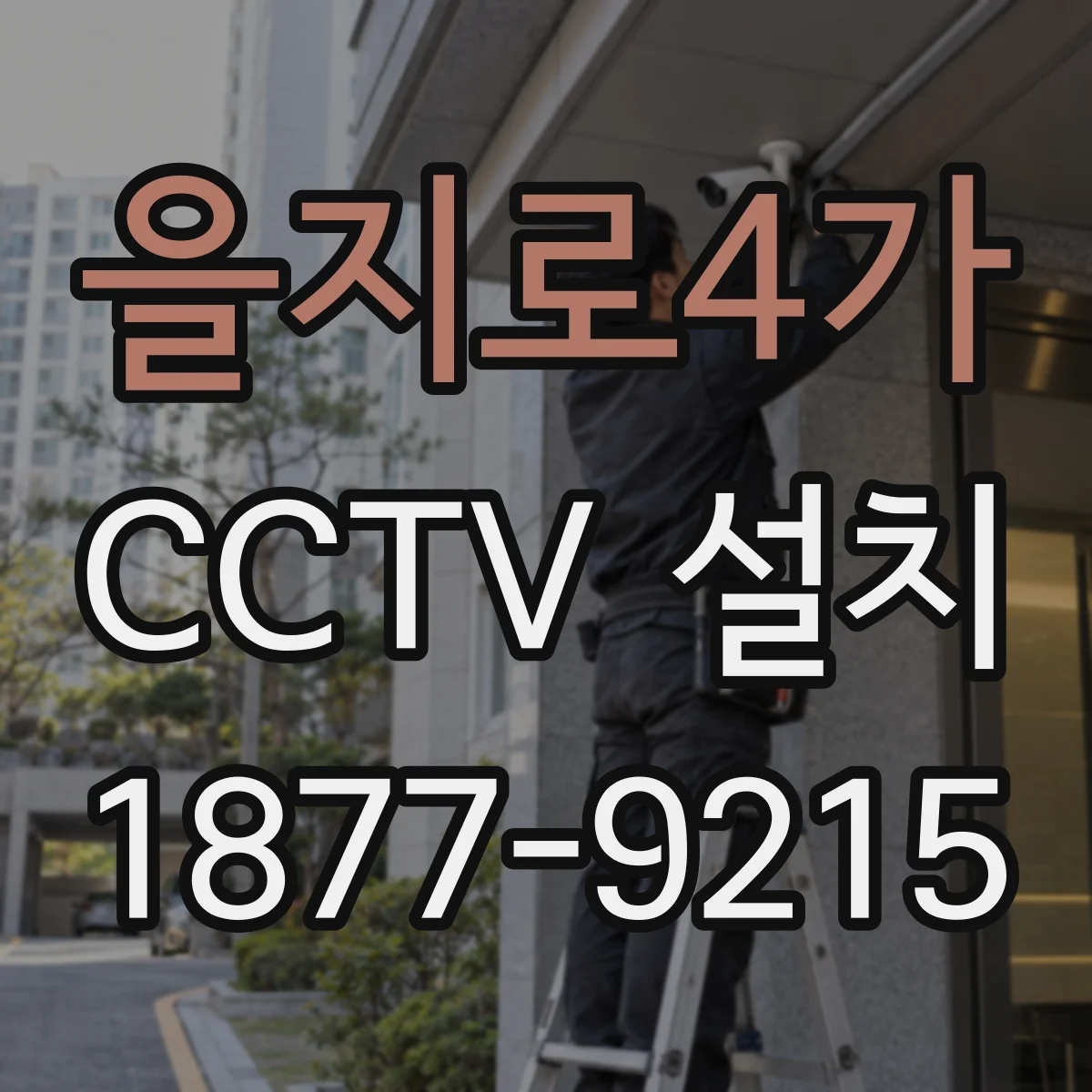 을지로4가 CCTV 설치
