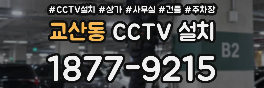 교산동 CCTV 설치