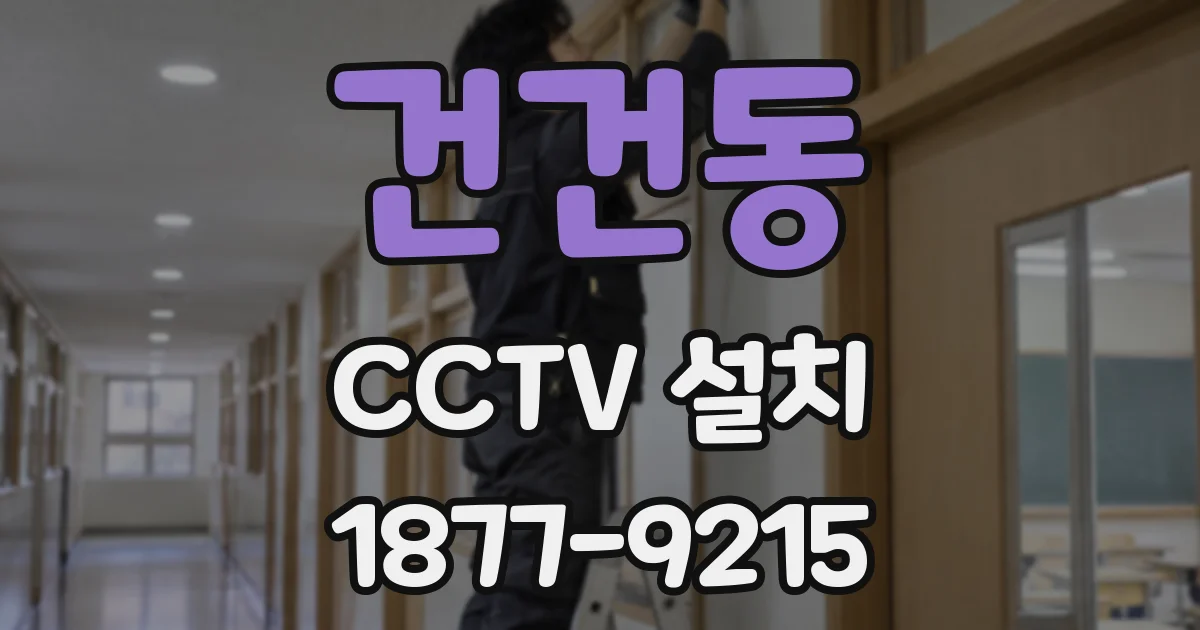 건건동 CCTV 설치