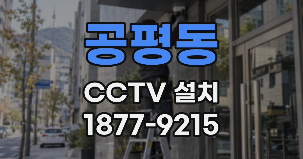 공평동 CCTV 설치