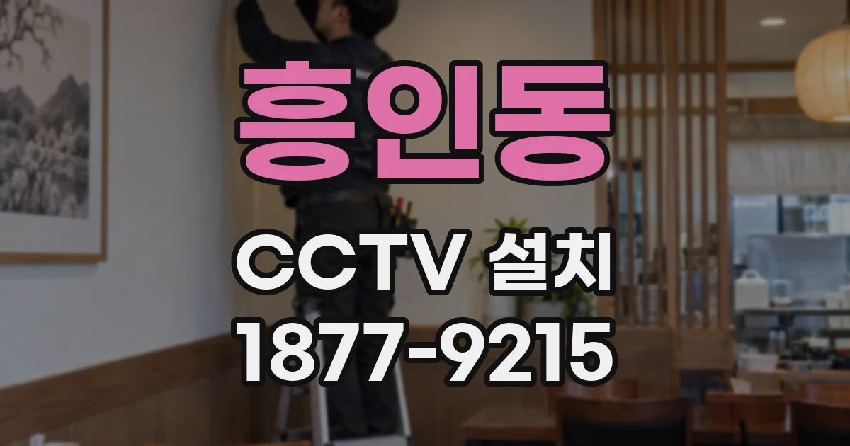 흥인동 CCTV 설치