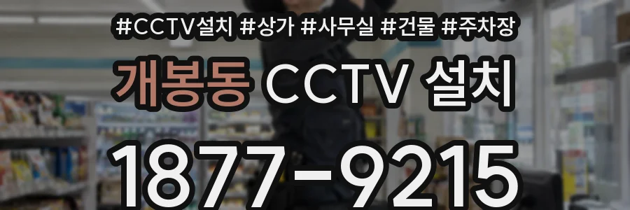 개봉동 CCTV 설치