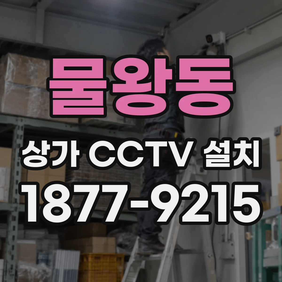 물왕동 상가 CCTV 설치