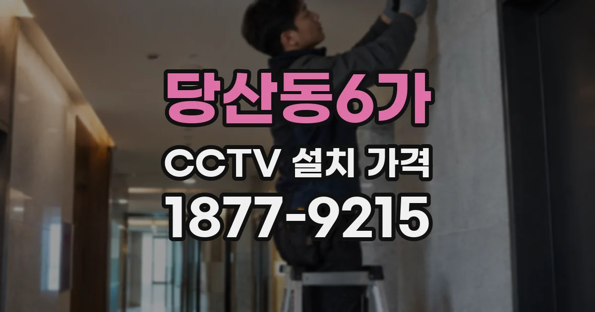 당산동6가 CCTV 설치 가격