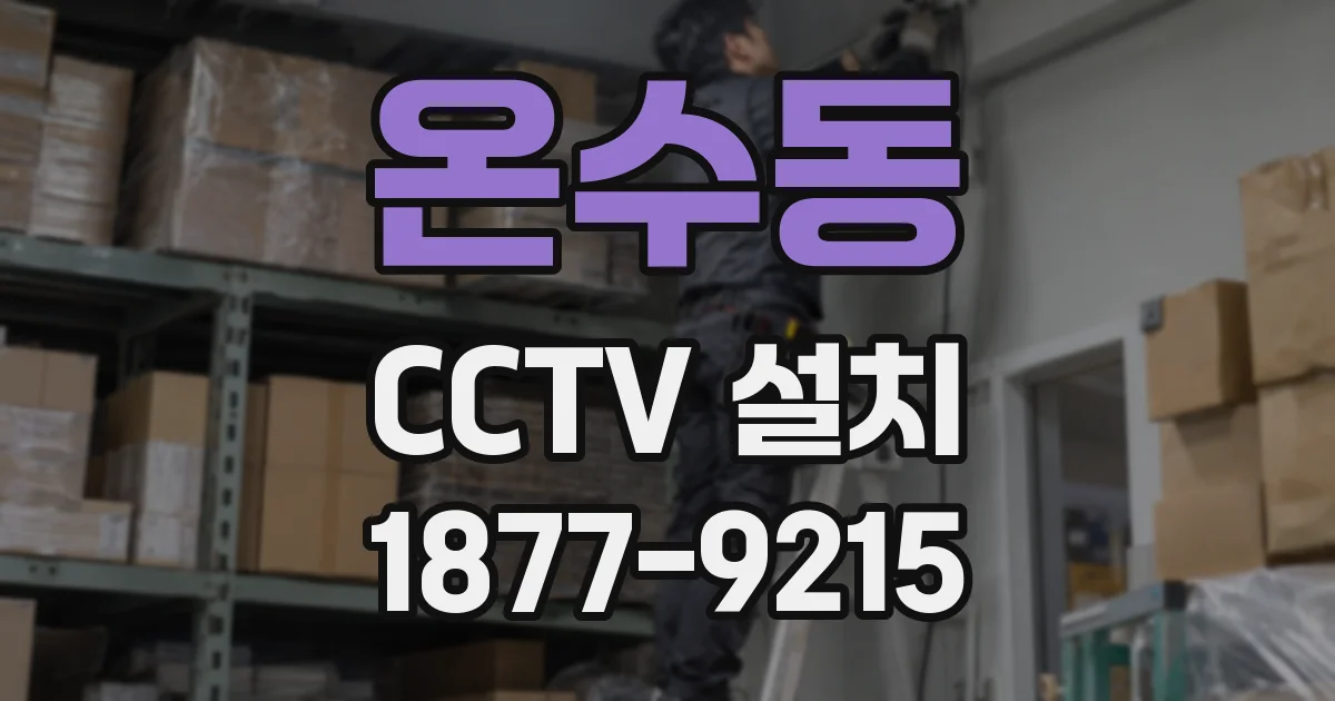 온수동 CCTV 설치