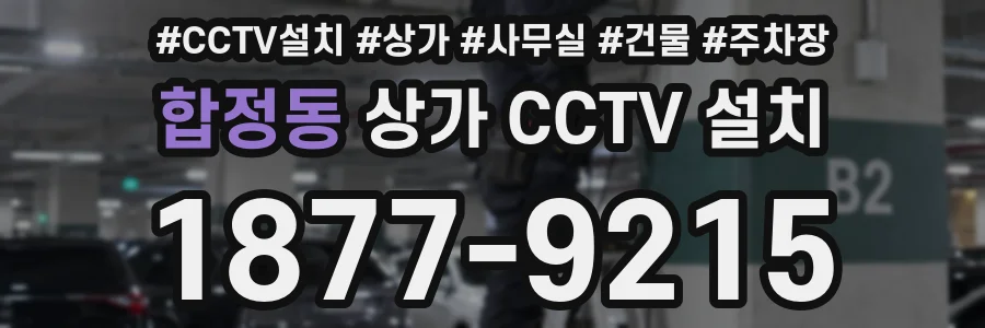 합정동 상가 CCTV 설치