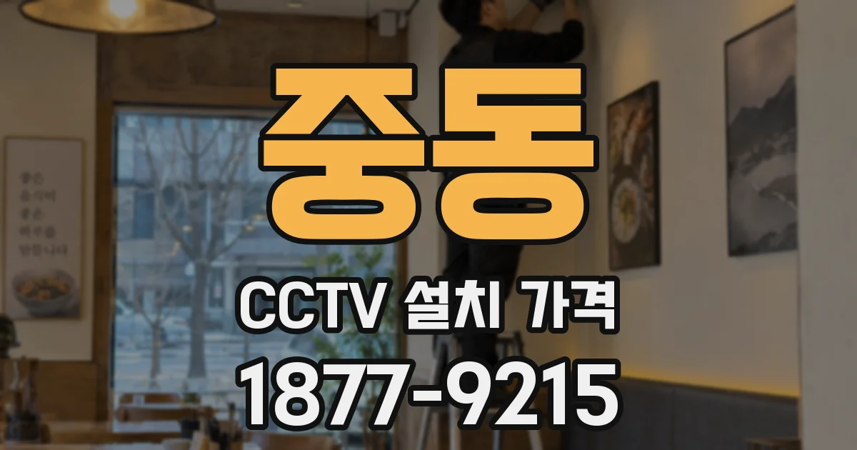 중동 CCTV 설치 가격