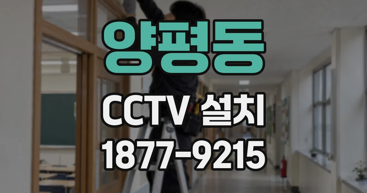 양평동 CCTV 설치