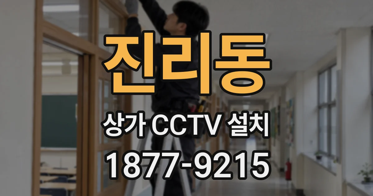 진리동 상가 CCTV 설치