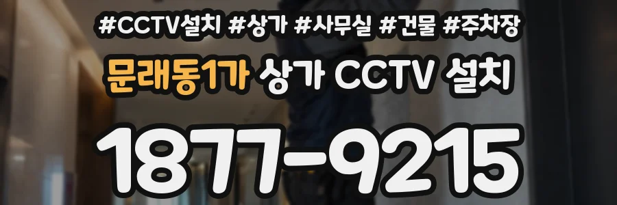 문래동1가 상가 CCTV 설치