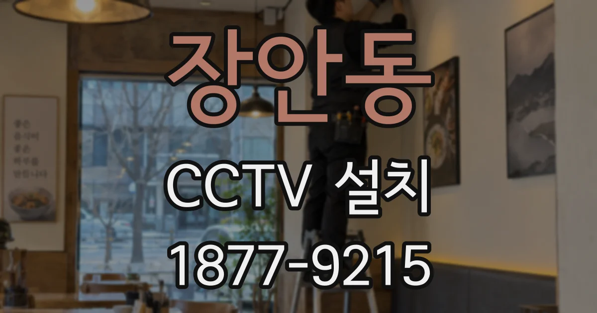 장안동 CCTV 설치