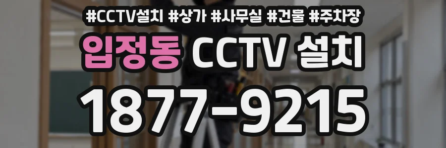 입정동 CCTV 설치