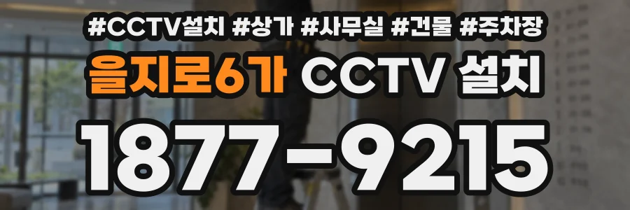 을지로6가 CCTV 설치