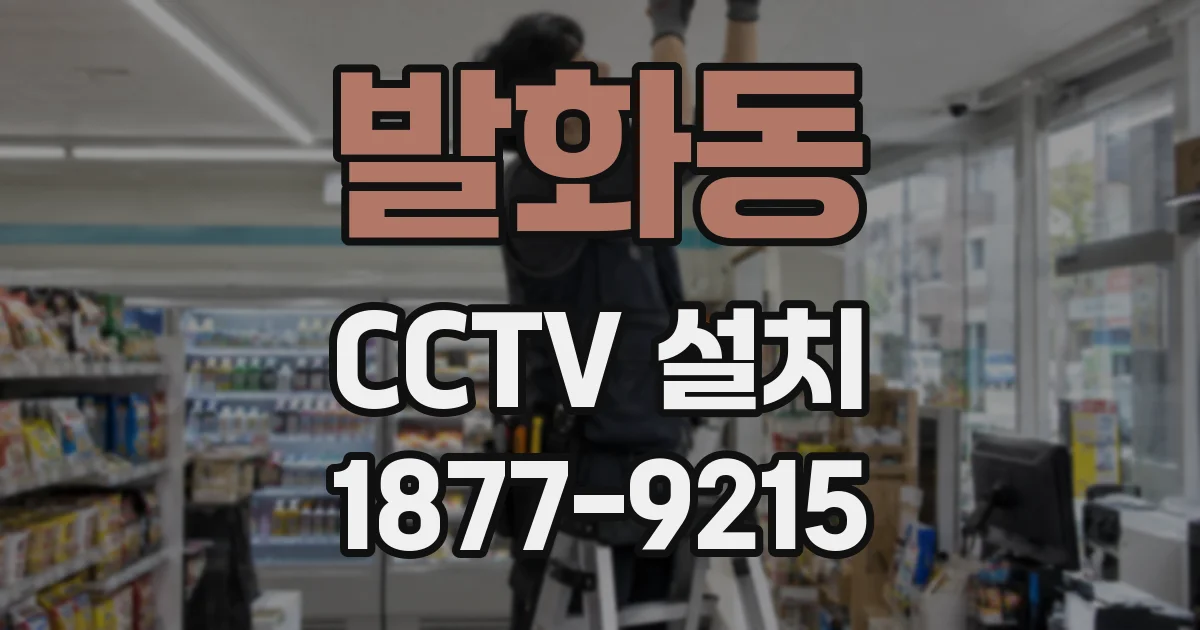 발화동 CCTV 설치
