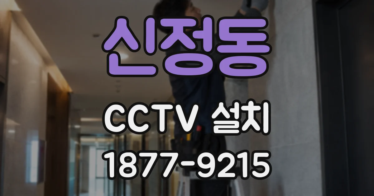 신정동 CCTV 설치
