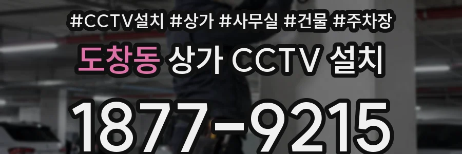 도창동 상가 CCTV 설치